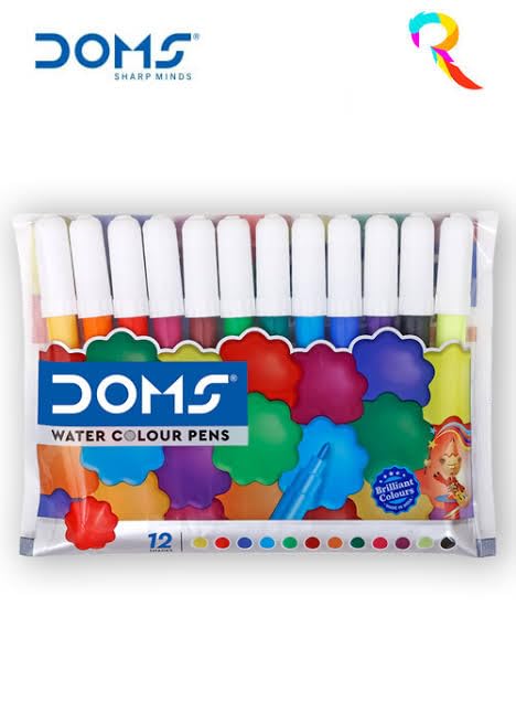 DOMS SKETCH FINE WATER CLR PEN 12 SHADES front view