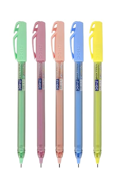 DOMS INXTRA CANDY BALL PEN BLUE 5 PCS