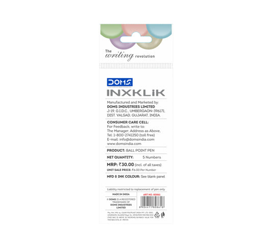 DOMS Inxklick 5 Pcs Pouch