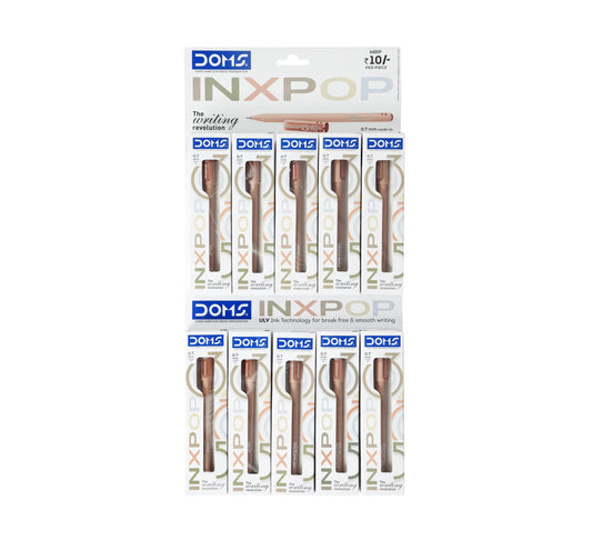 DOMS INXPOP BALL PEN RED 10 PCS PACK