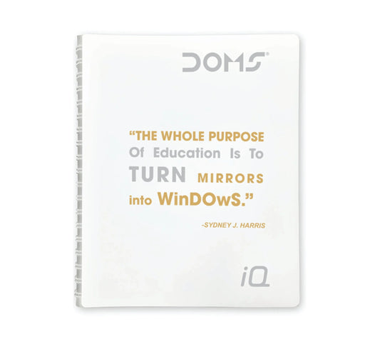 DOMS IQ Executive 5 Subject Single Line Wiro Notebook