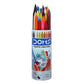 DOMS PLASTIC CRAYON 28 SHADES TIN