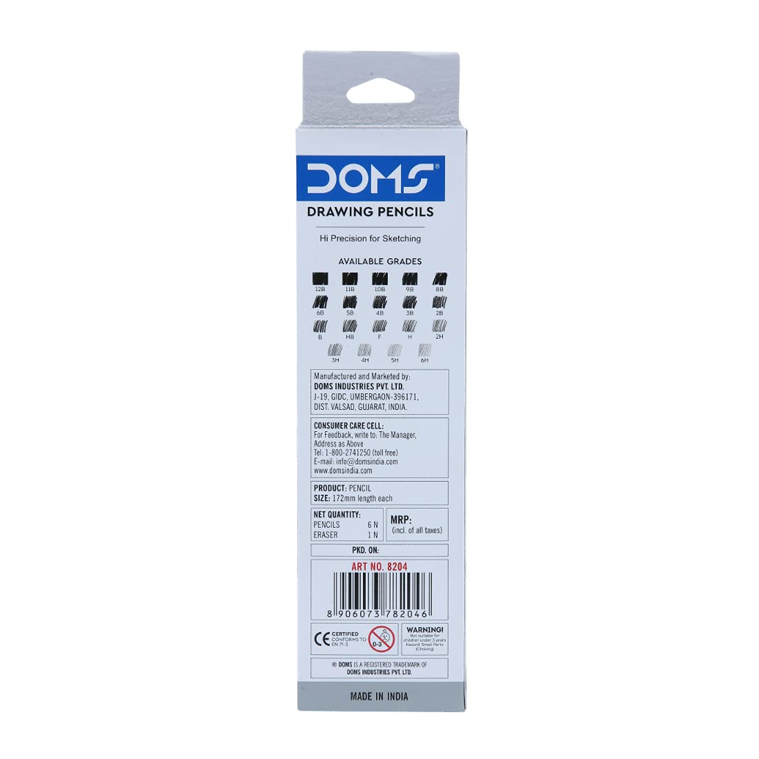 DOMS DRAWING PENCIL 2B 10 PCS PACK