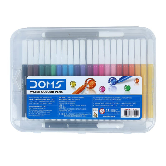 DOMS AQUA WATERCOLOUR PEN 24 SHADES front view