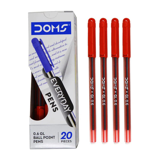 DOMS DF EVERYDAY RED PEN 20 PCS BOX
