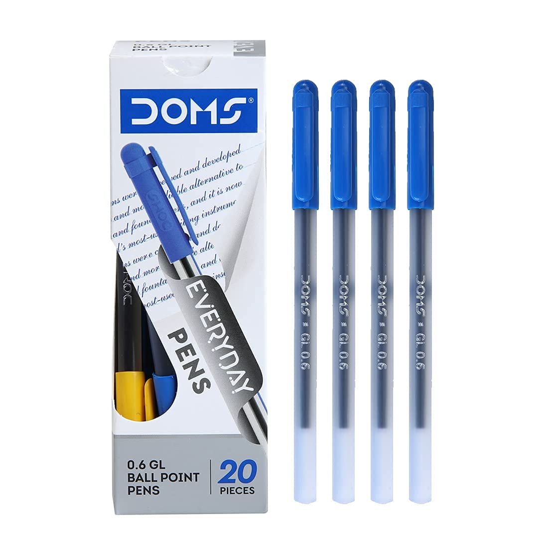 DOMS DF Everyday Blue Pen – 20 PCS