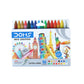 DOMS LONG WAX CRAYONS 16 SHADES NEW 1 PACK