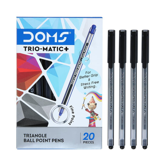 DOMS DF TRIO-MATIC+PEN BLACK 20 PCS