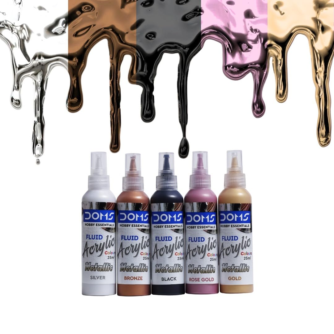 DOMS METALLIC FLUID ACRYLIC COLOUR
