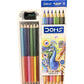 DOMS BI COLOUR PENCIL 6 X 2 - 12 SHADES