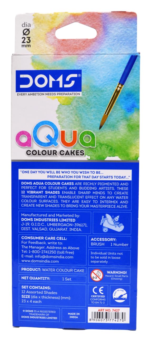 DOMS AQUA WCC 12 SHADES 23 MM