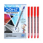DOMS DF TRIO-MATIC+PEN RED 20 PCS