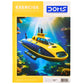 DOMS Exercise Book Aquatic Escape Series with submarine design on a colorful underwater background.