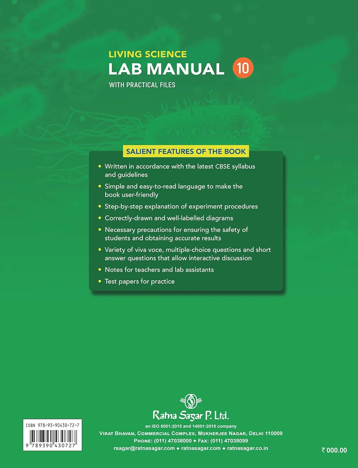 RATNA SAGAR LIVING SCIENCE LAB MANUAL CLASS 10