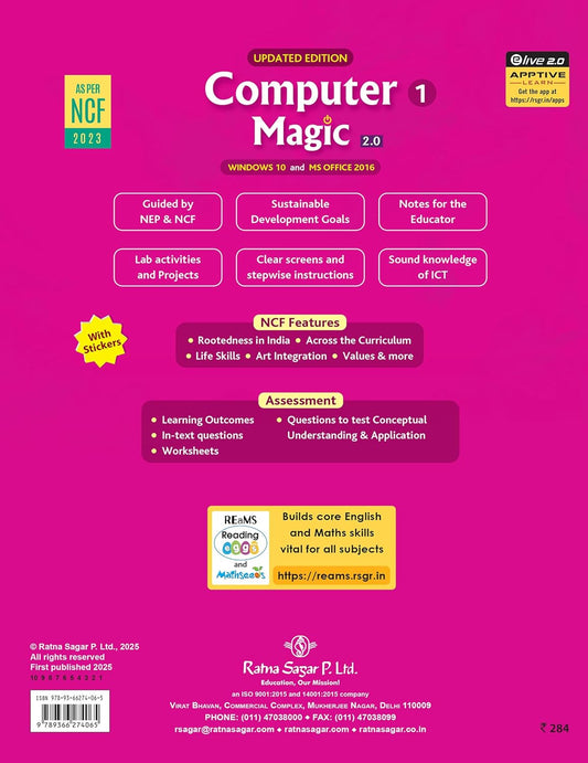 RATNA SAGAR COMPUTER MAGIC CLASS 1
