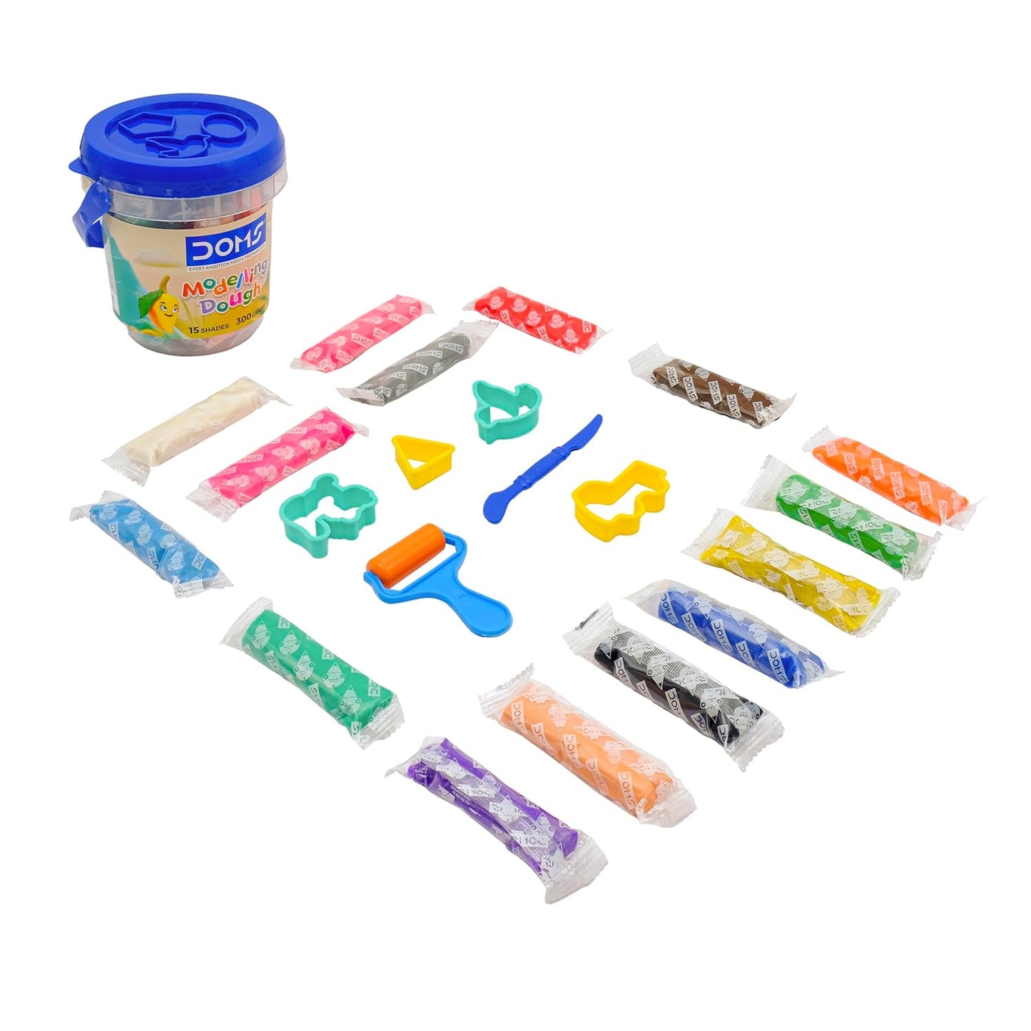 DOMS MODELLING DOUGH 15 SHADES(300 GM)