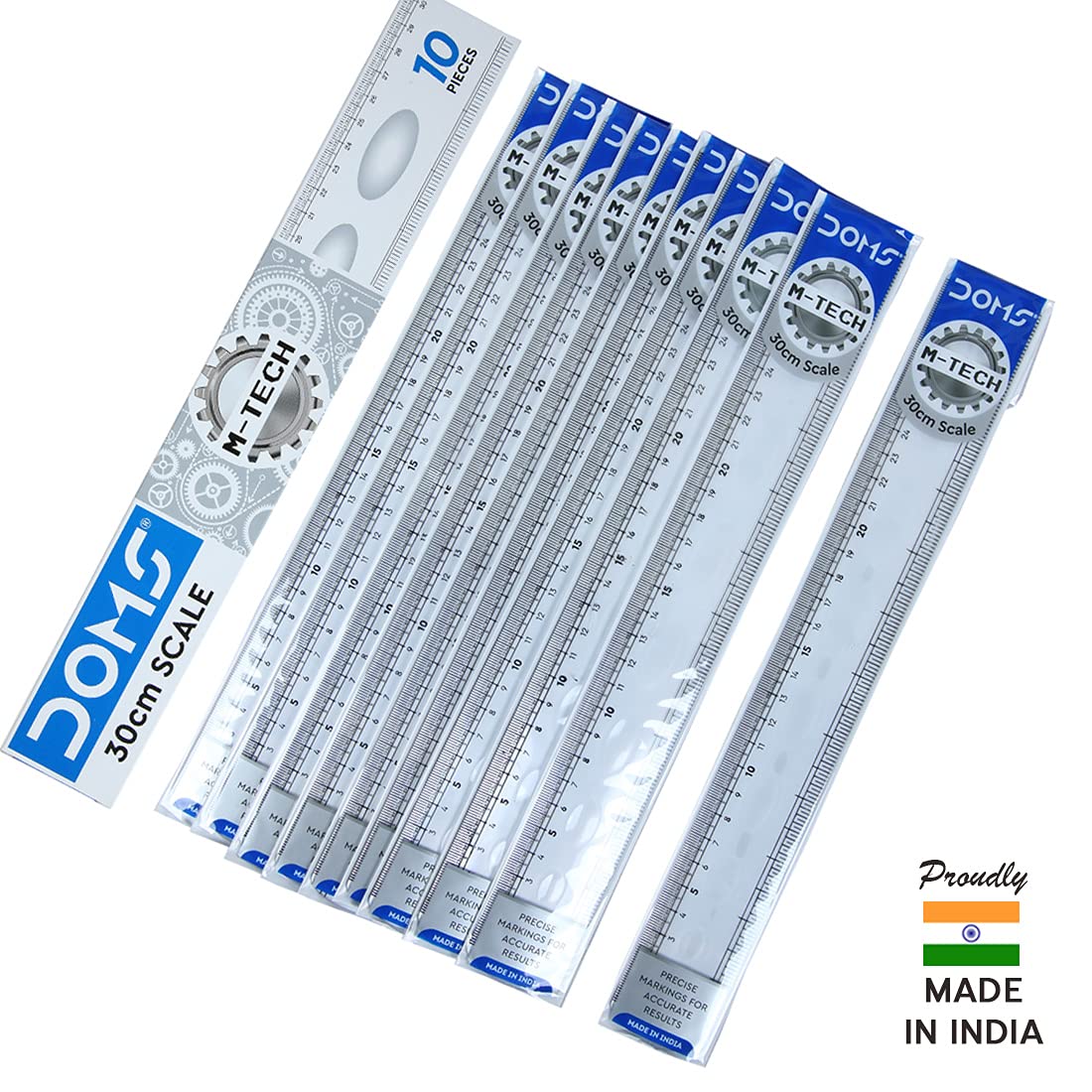 DOMS M TECH Scale 30 CM 10 PCS