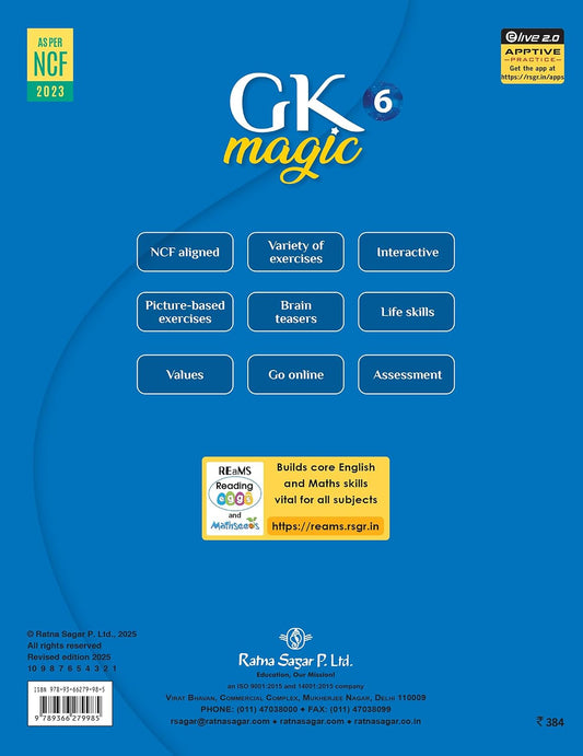 RATNA SAGAR GK MAGIC CLASS 6