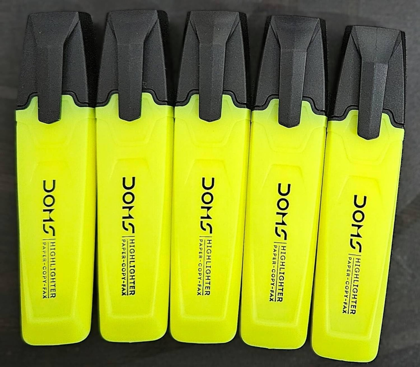 DOMS NEON HIGHLIGHTER PEN  PACK OF 5 YELLOW