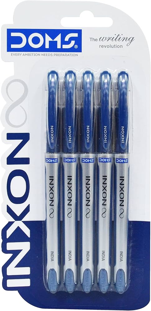 DOMS INXEL GEL PEN BLUE 5 PCS POUCH