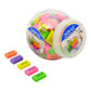DOMS COLOURED ERASER  - 100 PCS JAR