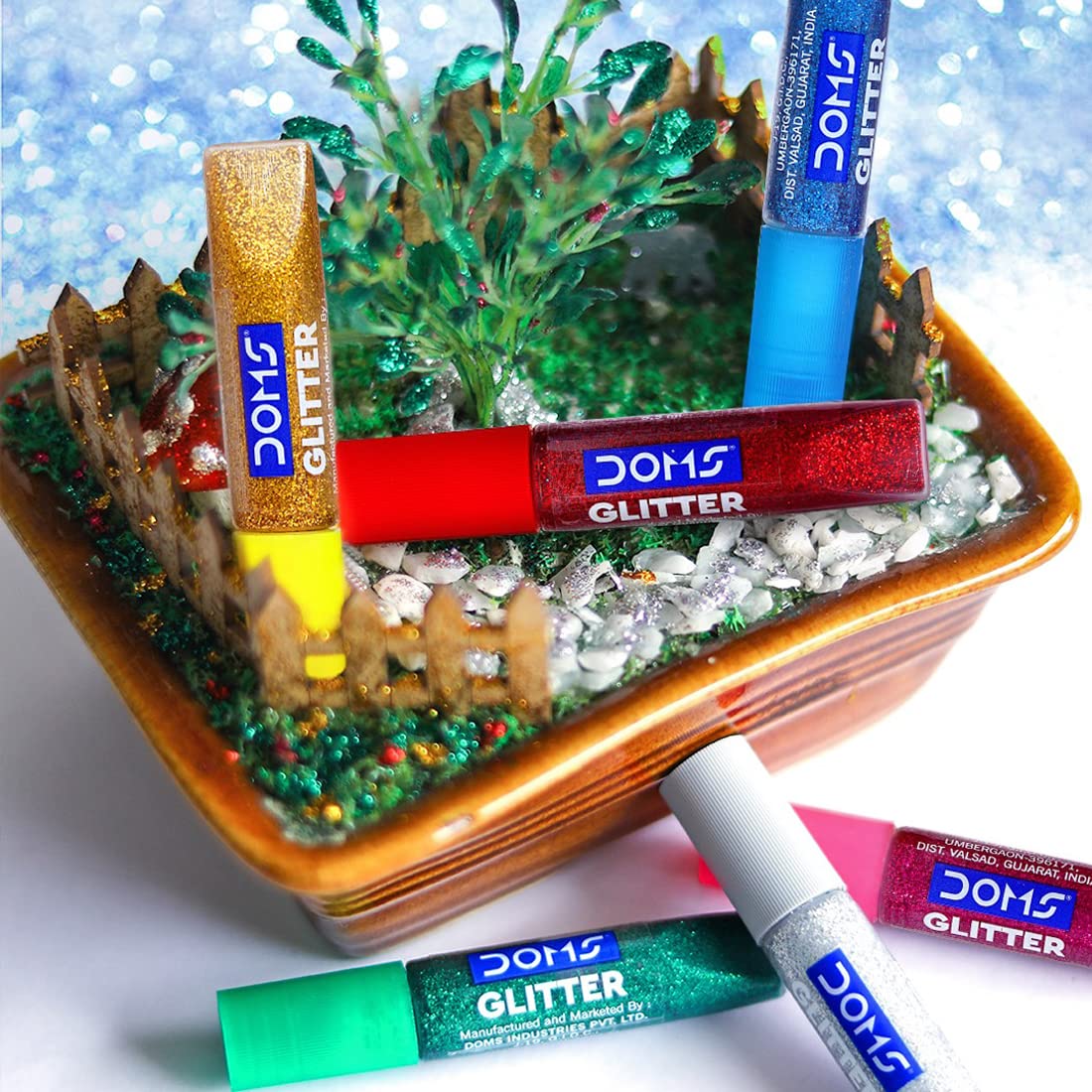 DOMS GLITTER GLUE 10 ML 6 SHADES