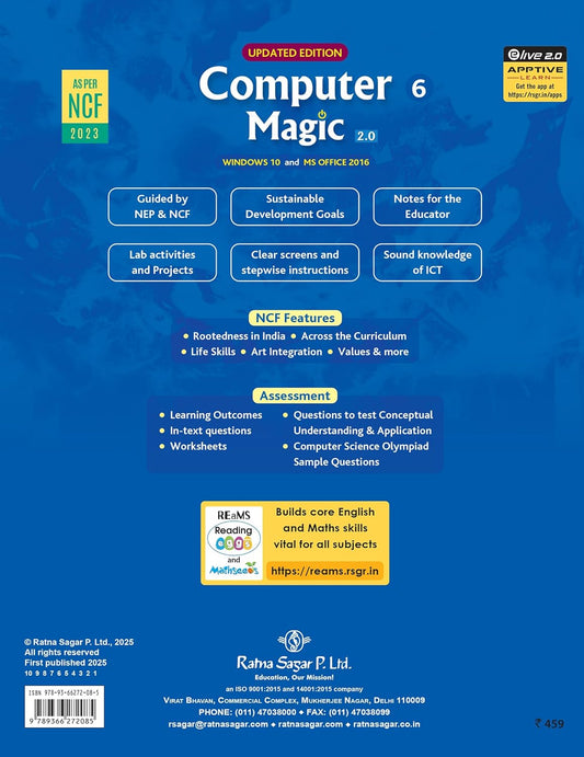 RATNA SAGAR COMPUTER MAGIC CLASS 6