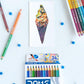 DOMS BI COLOUR PENCIL 12 X 2 - 24 SHADES