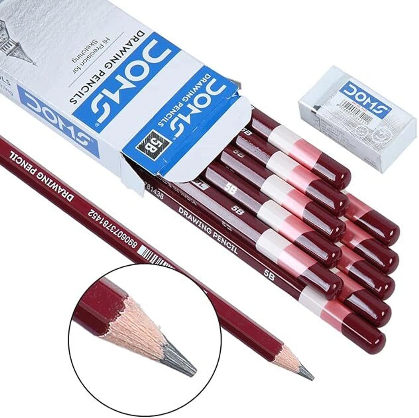 DOMS DRAWING PENCIL 5B 10 PCS PACK