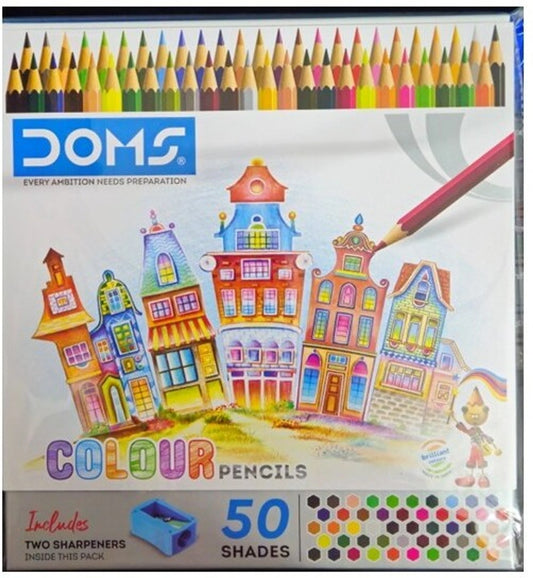 DOMS FSC 50 SHADES COLOUR PENCIL front view