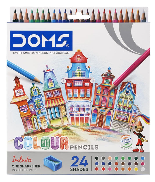 DOMS FSC 24 SHADES COLOUR PENCIL – Colour Pencil Set