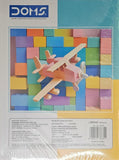 DOMS Exercise Notebook 172 Pages Unruled with a colorful background and a toy airplane on the cover.