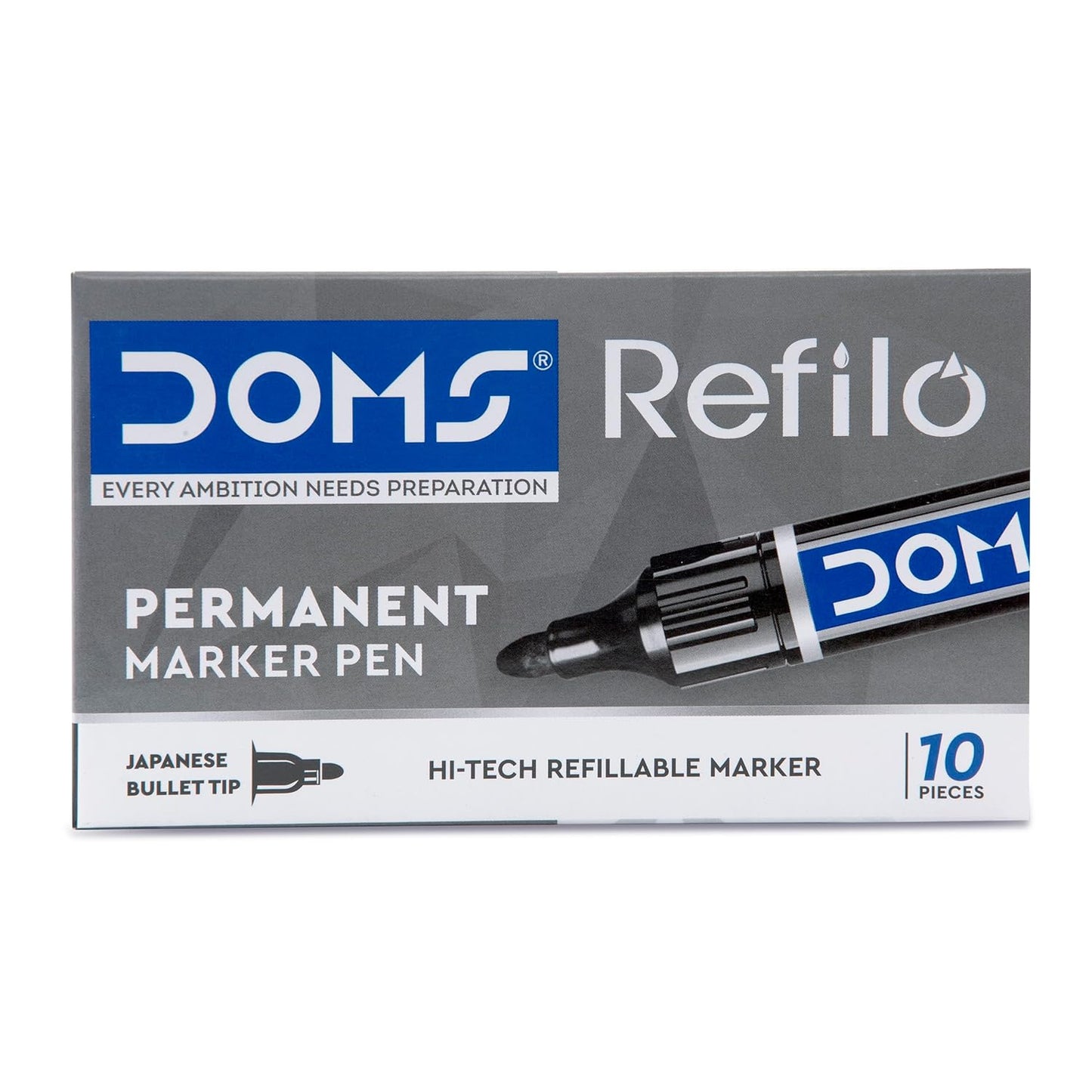 DOMS REFILO PERMANENT MARKER PEN BLACK 1 PCS