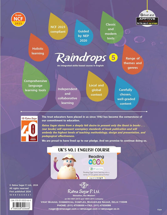 RATNA SAGAR RAINDROPS CLASS 5