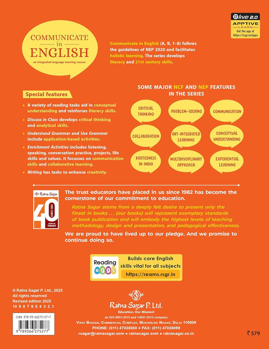 RATNA SAGAR COMMUNICATE IN ENGLISH CLASS 3