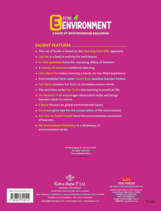 RATNA SAGAR E FOR ENVIRONMENT CLASS 1