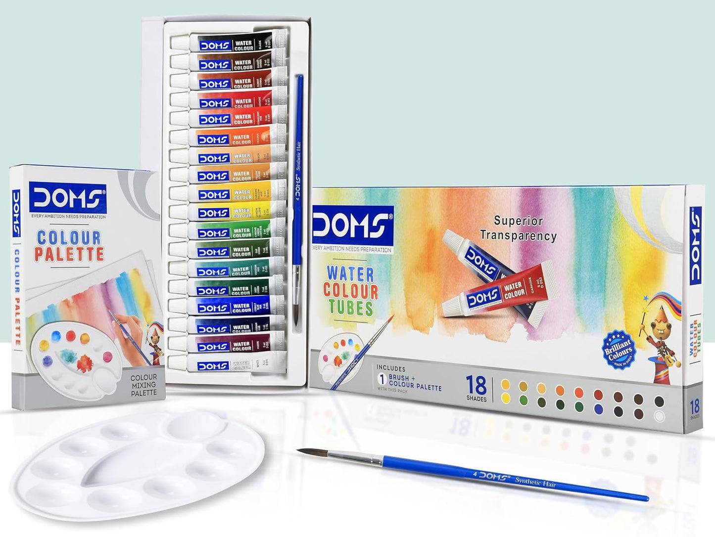 DOMS WATER COLOR TUBE 18 SHADES