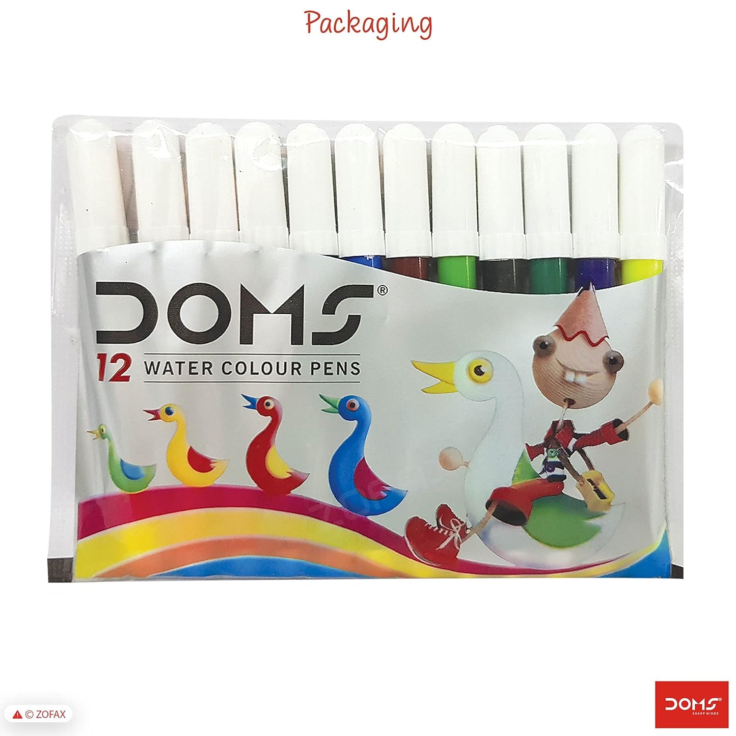 DOMS WATER COLOUR PENS 10 SHADES MINI