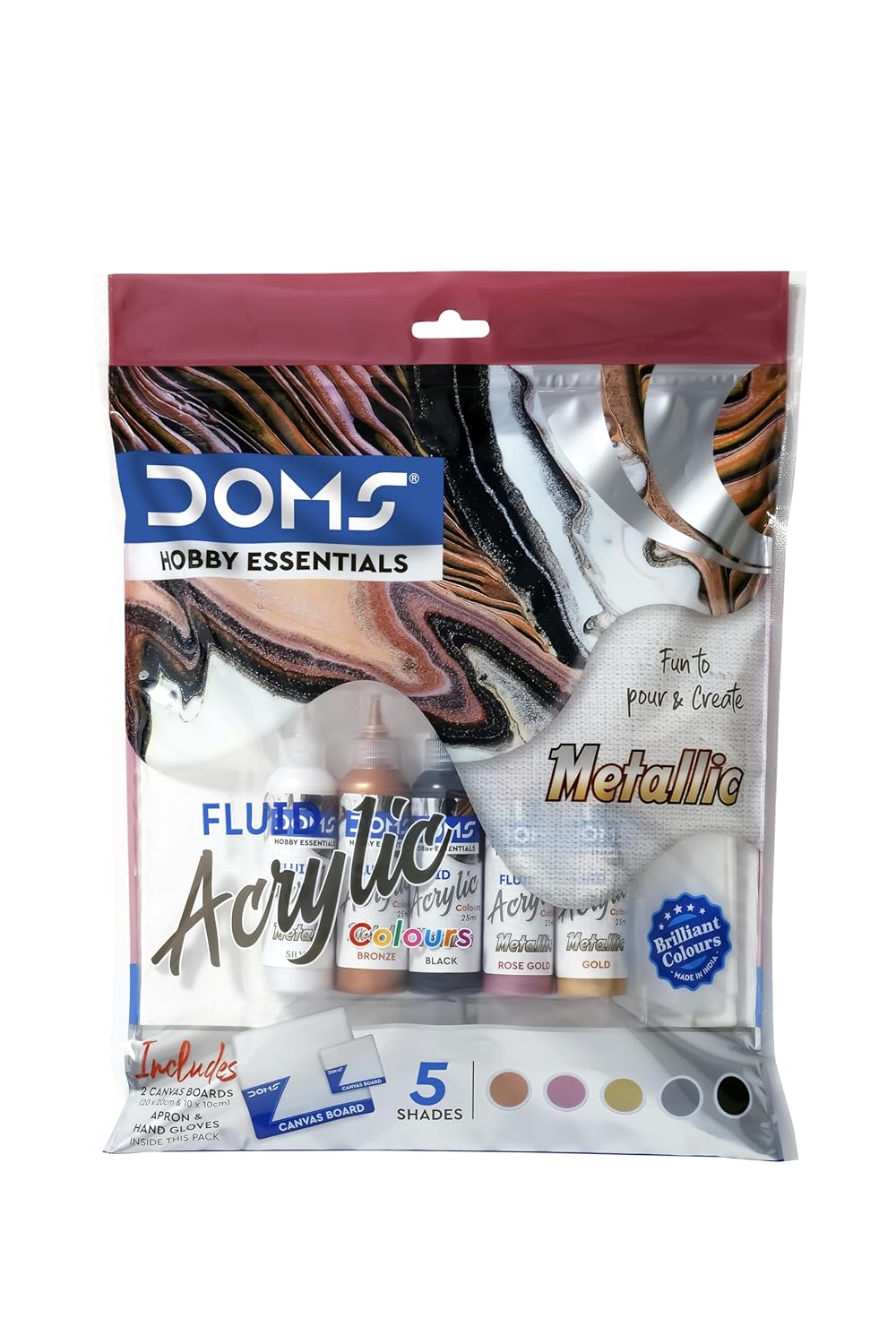 DOMS METALLIC FLUID ACRYLIC COLOUR