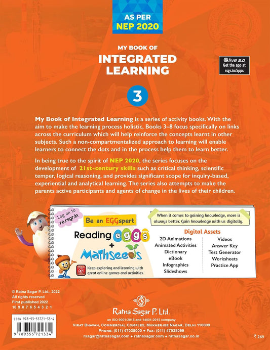 RATNA SAGAR MY BOOK OF INTEGRATED LEARNING CLASS 3