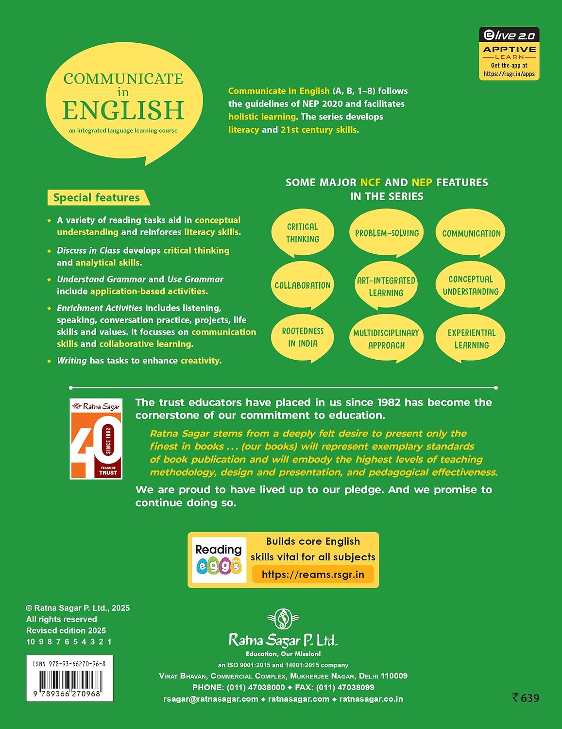 Ratna Sagar - Revised Communicate In English For Class 7