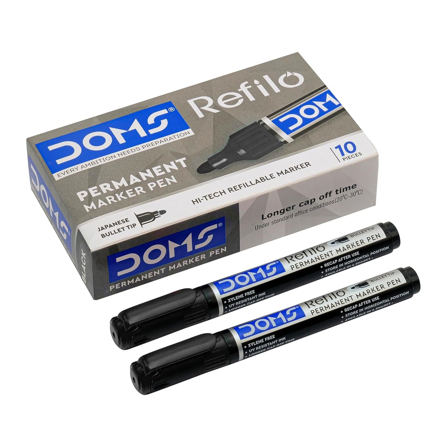 DOMS REFILO PERMANENT MARKER PEN BLACK 1 PCS
