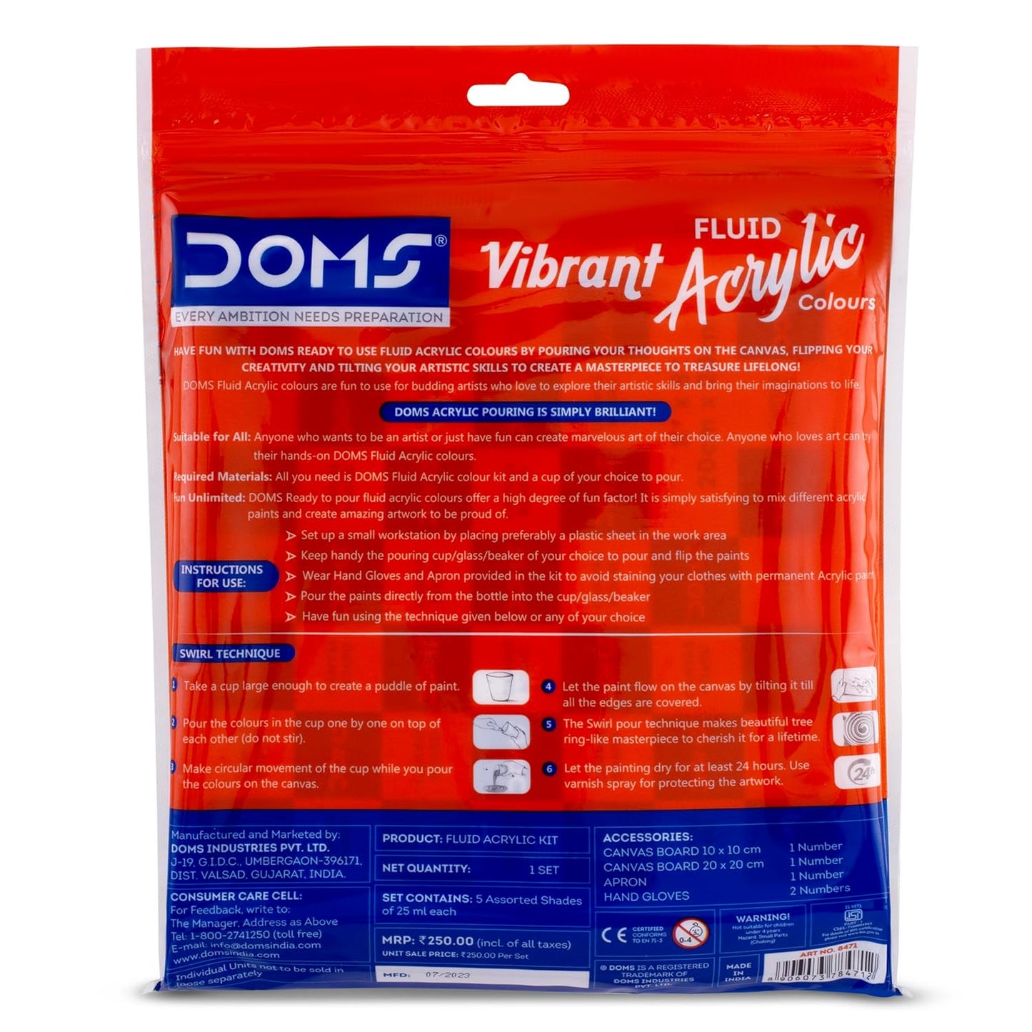 DOMS VIBRANT FLUID ACRYLIC COLOUR
