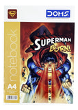 DOMS Superman Series Exercise Book - 172 pages A4 notebook with Superman cover design.