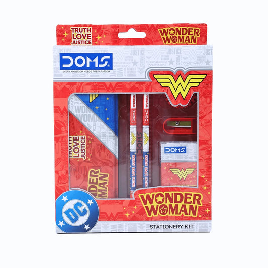 DOMS WONDER WOMAN STATIONERY KIT front view