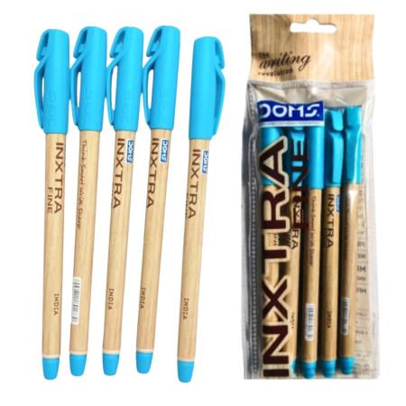 DOMS INXTRA FINE BALL PEN BLUE 5 PCS