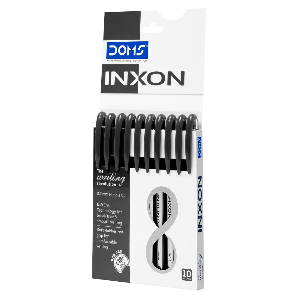 DOMS INXON BALL PEN BLACK 10 PCS
