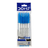 DOMS PROXIMA BALL PEN BLACK 5 PCS POUCH