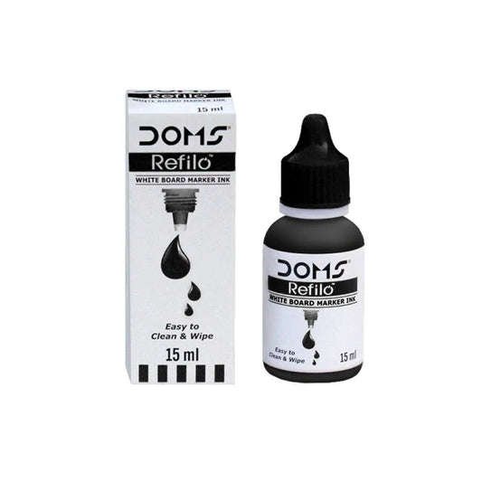 DOMS Refilo Permanent Marker Ink Black 15 ML