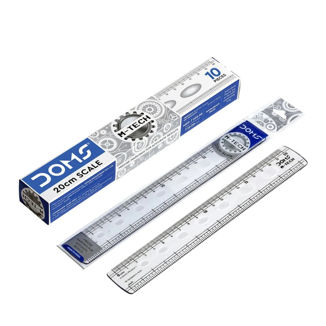 DOMS M TECH SCALE  20 CM 10 PCS